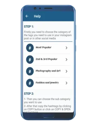 Insta Hashtag android App screenshot 0